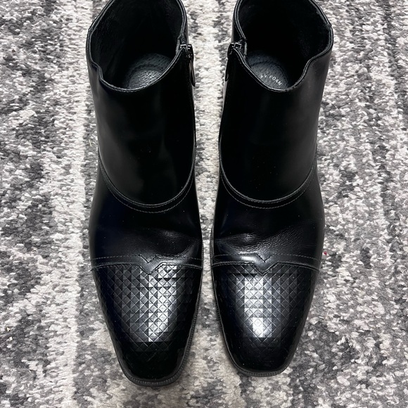Stacy Adams Cap Toe Chelsea Boot Black 7.5 Memory Foam Cushion - Picture 3 of 12